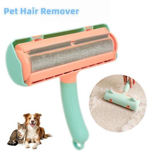 Pet hair remover brush in Mint Green